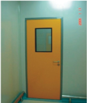 Baking paint steel clean room door