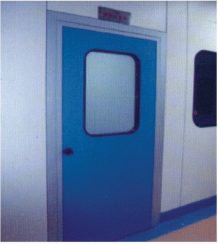 Aluminum alloy frame clean room door